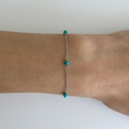 Turquoise Bead Bracelet
