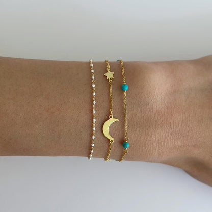 Turquoise Bead Bracelet