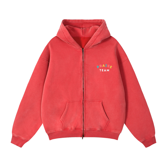Praise Team Zip Up Hoodie