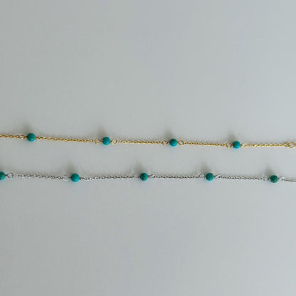 Turquoise Bead Bracelet