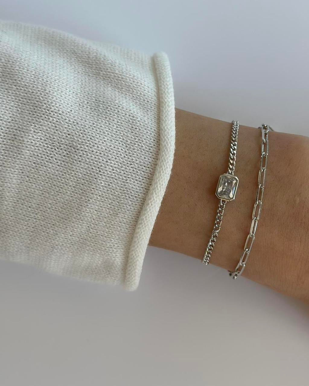Gem Curb Bracelet