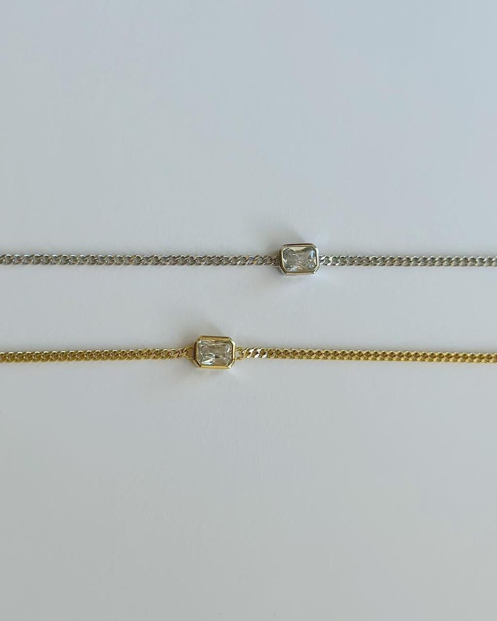 Gem Curb Bracelet