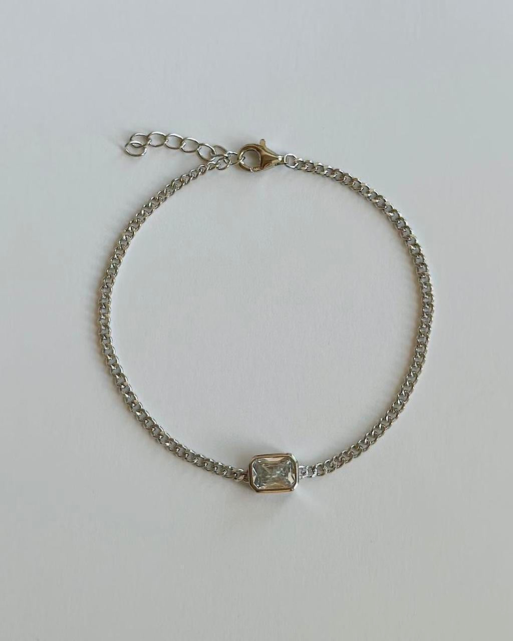 Gem Curb Bracelet