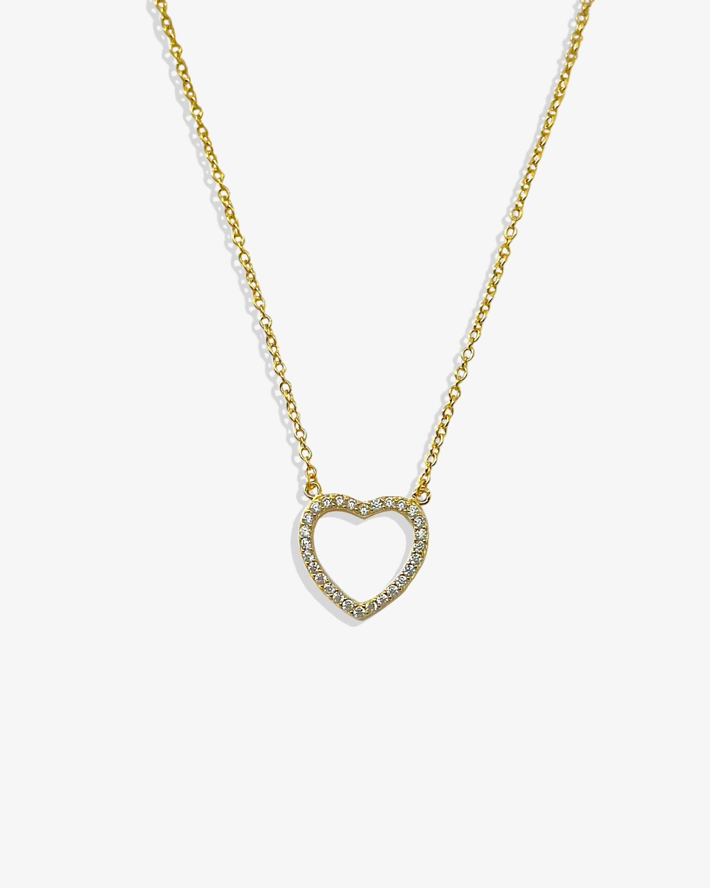 Heart Pave Necklace