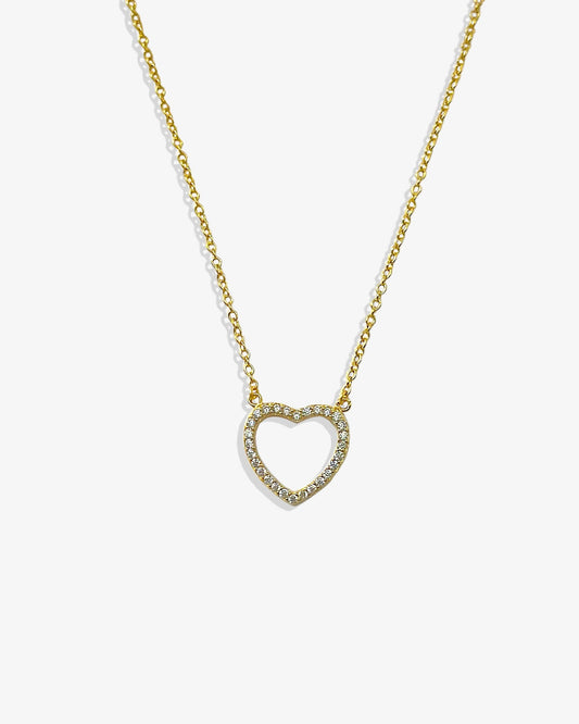 Heart Pave Necklace