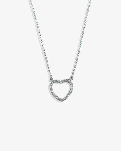 Heart Pave Necklace