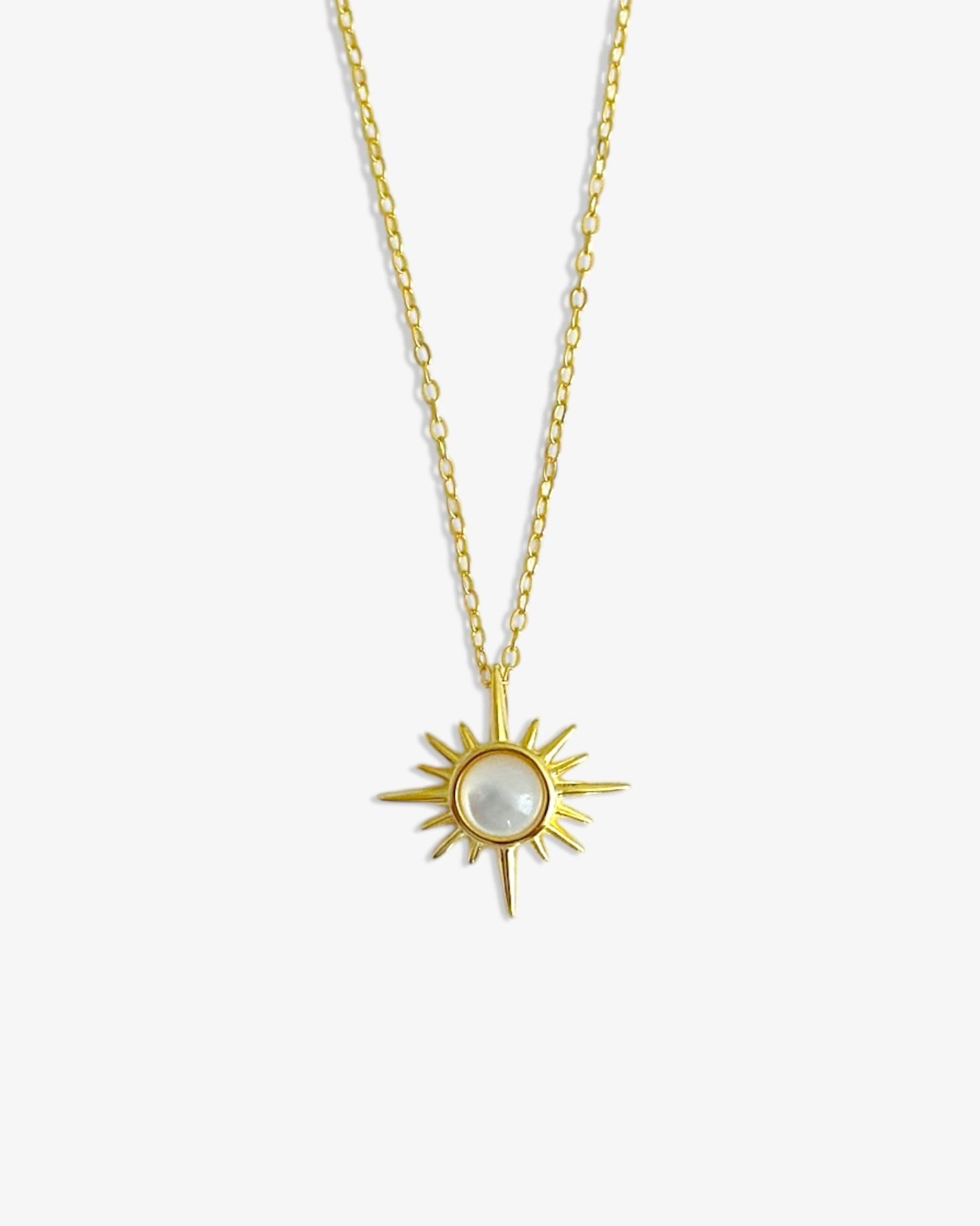 Moonstone Sun Necklace