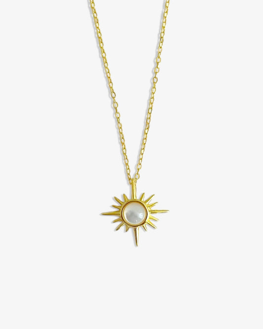 Moonstone Sun Necklace
