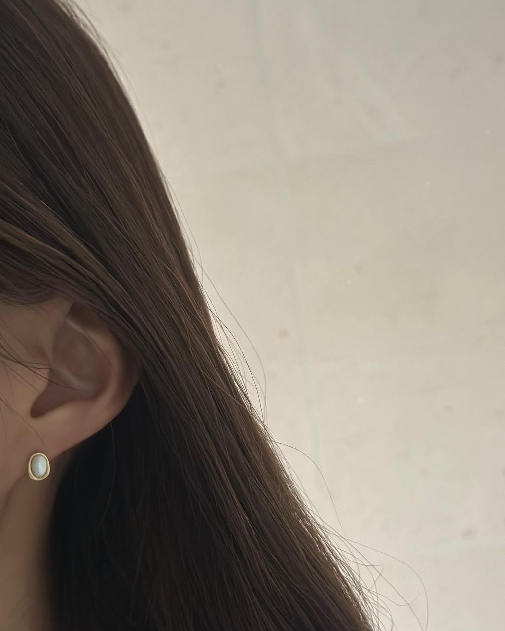 Moonstone Studs