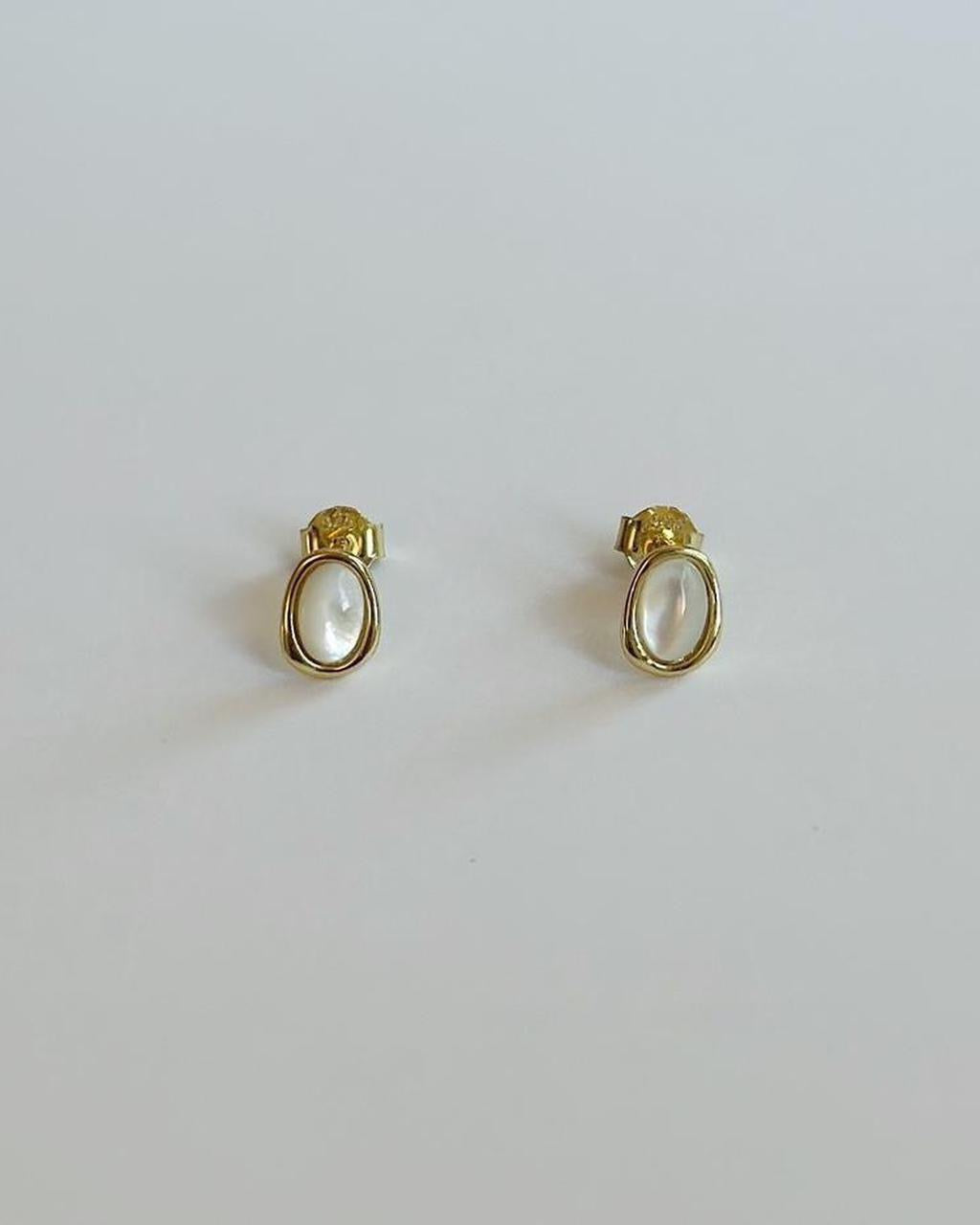 Moonstone Studs