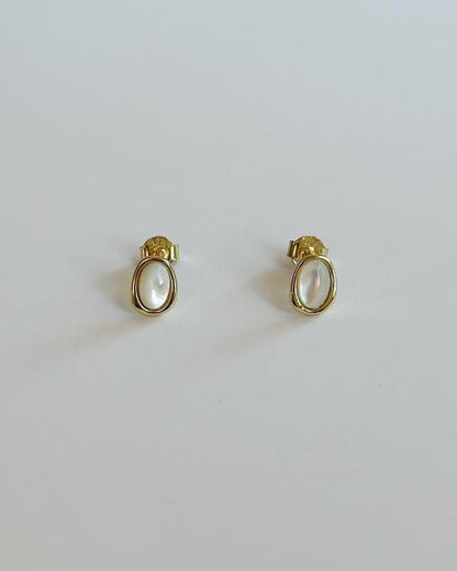 Moonstone Studs