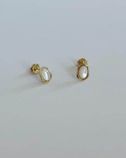 Moonstone Studs