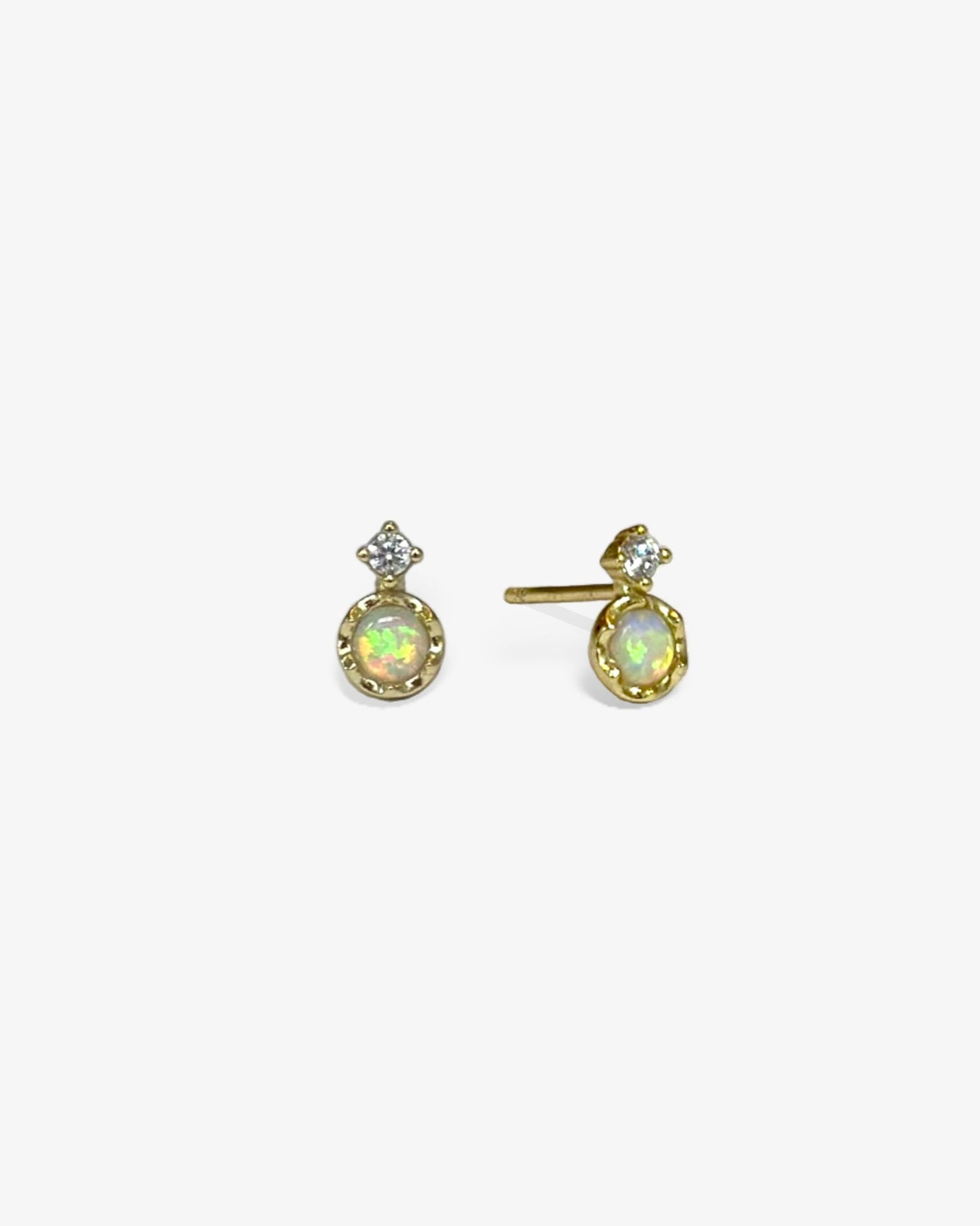 Opal Detail Drop Studs