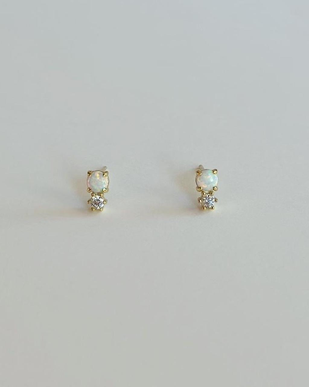 Opal Drop Studs