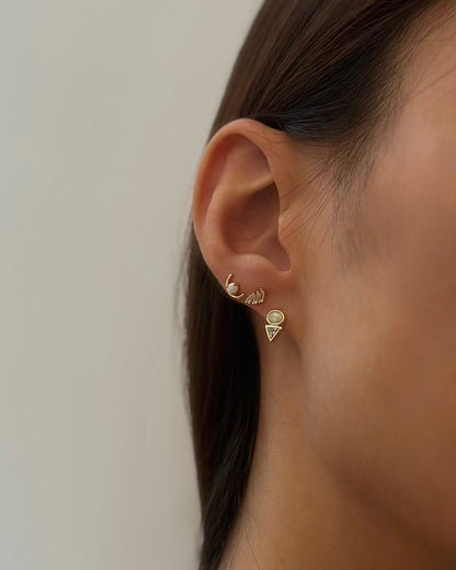 Step Gem Studs
