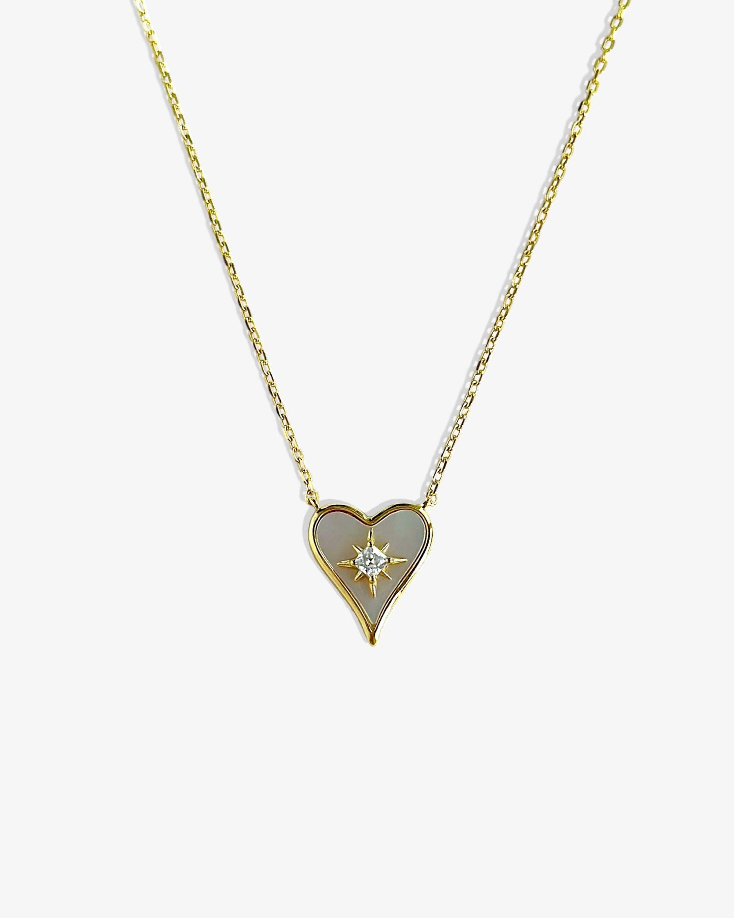Pearl Heart Gem Necklace