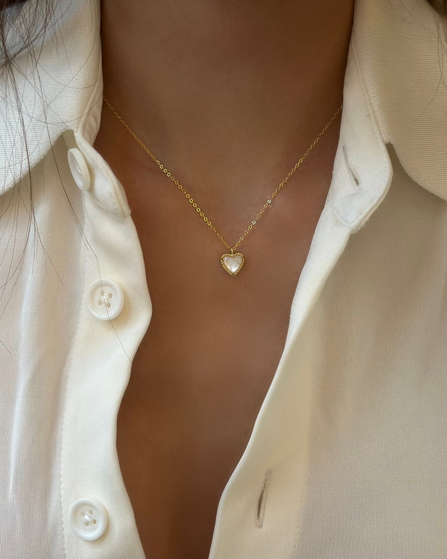 Pearl Heart Necklace