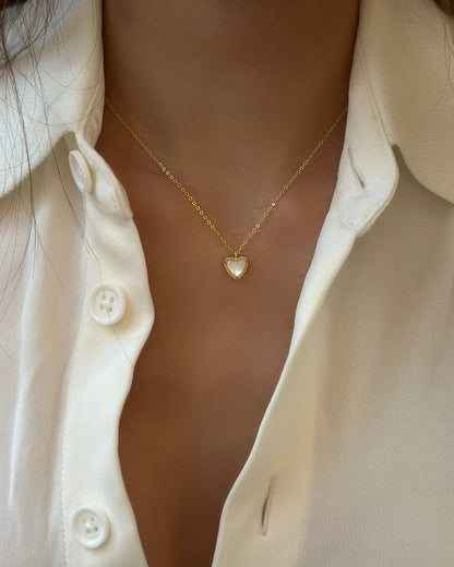 Pearl Heart Necklace