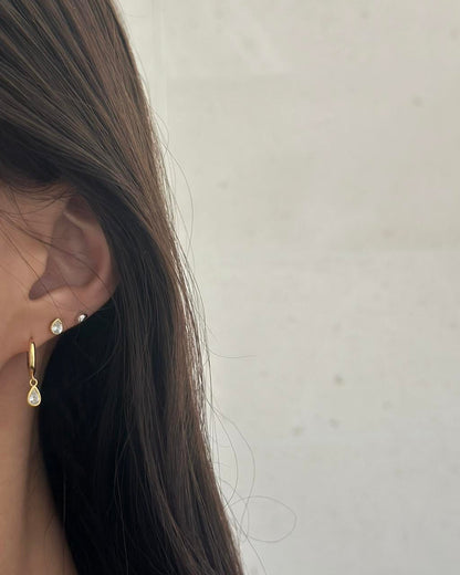 Teardrop Hoops
