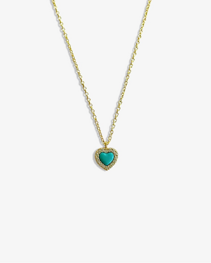 Turquoise Heart Necklace