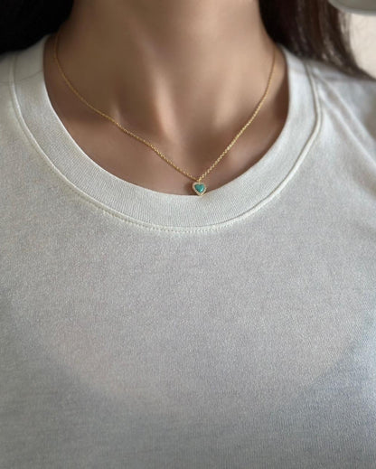 Turquoise Heart Necklace