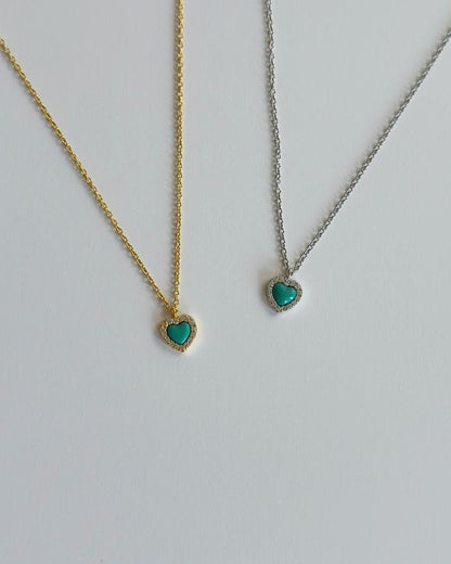 Turquoise Heart Necklace