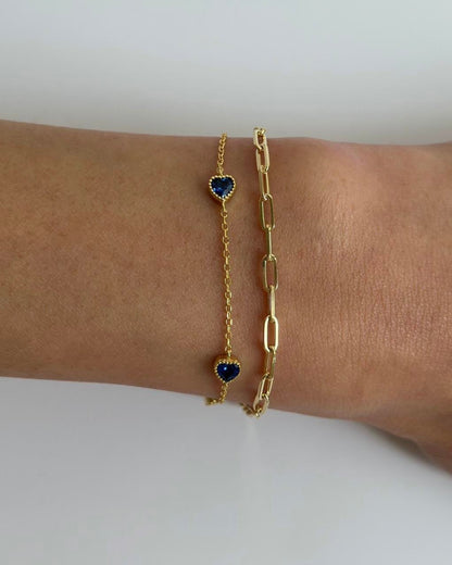 Gem Heart Bracelet