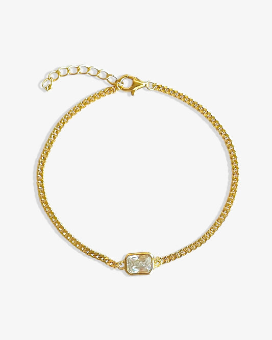 Gem Curb Bracelet