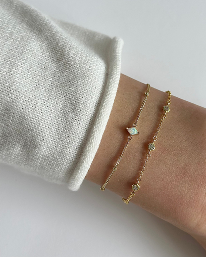 Diamond Opal Bracelet