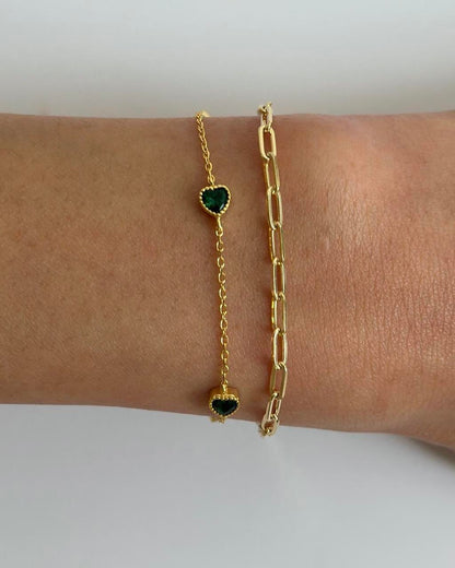 Gem Heart Bracelet