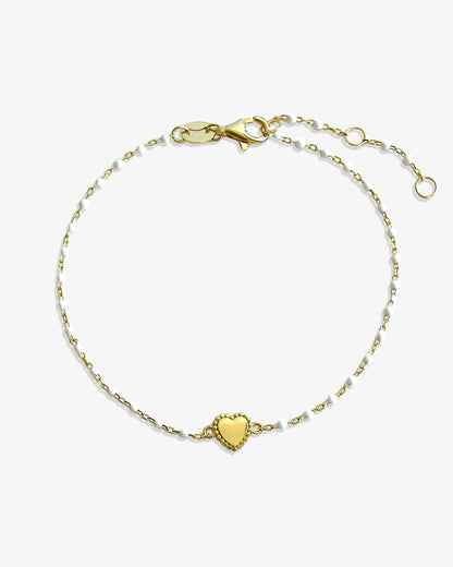 Heart Enamel Bracelet