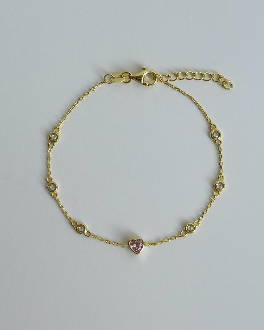 Pink Heart Bracelet
