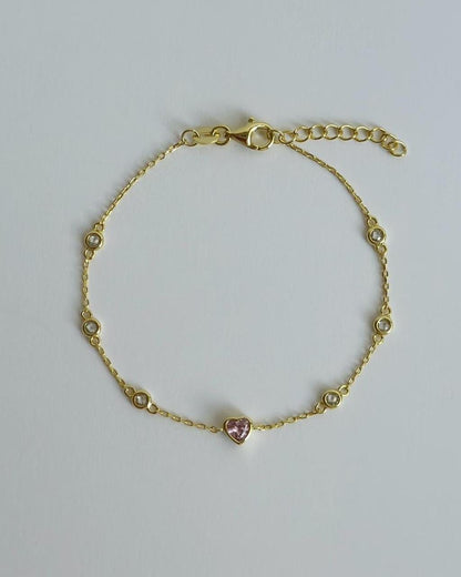 Pink Heart Bracelet