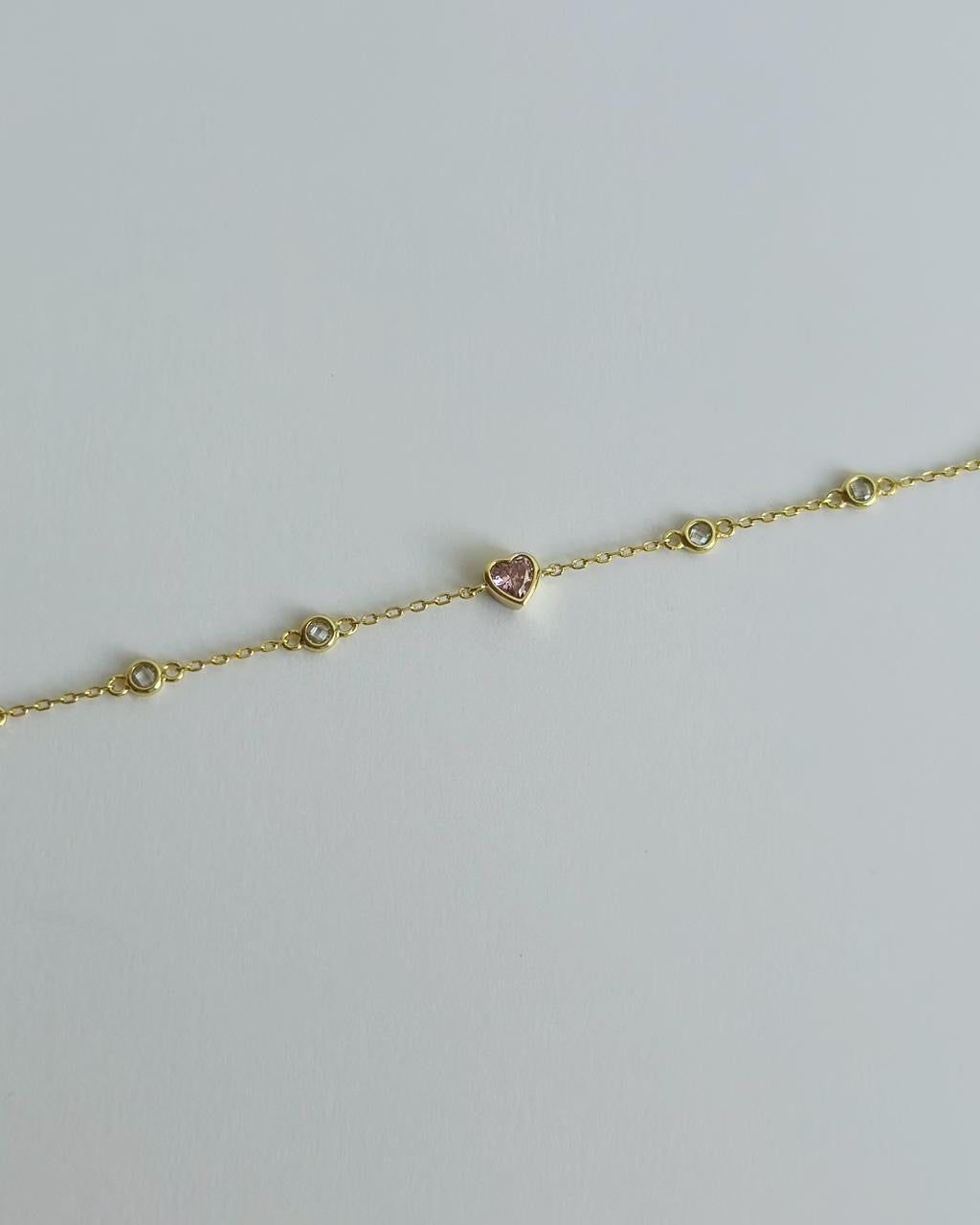 Pink Heart Bracelet