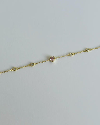 Pink Heart Bracelet