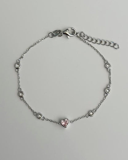 Pink Heart Bracelet