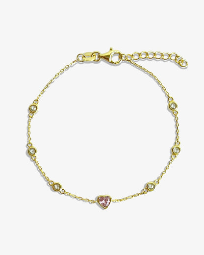 Pink Heart Bracelet