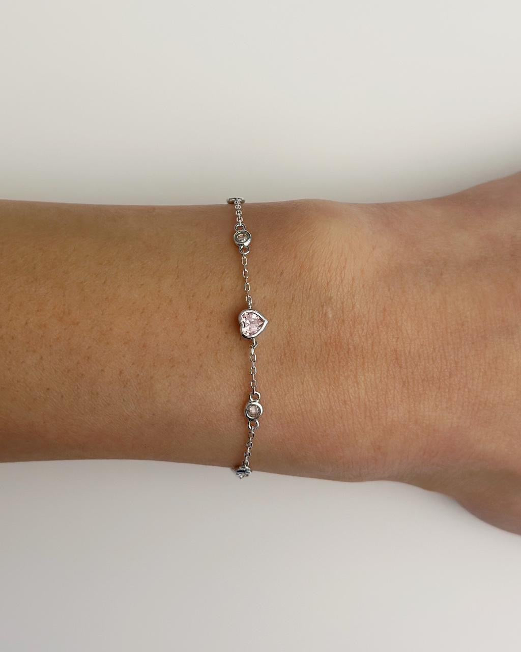 Pink Heart Bracelet