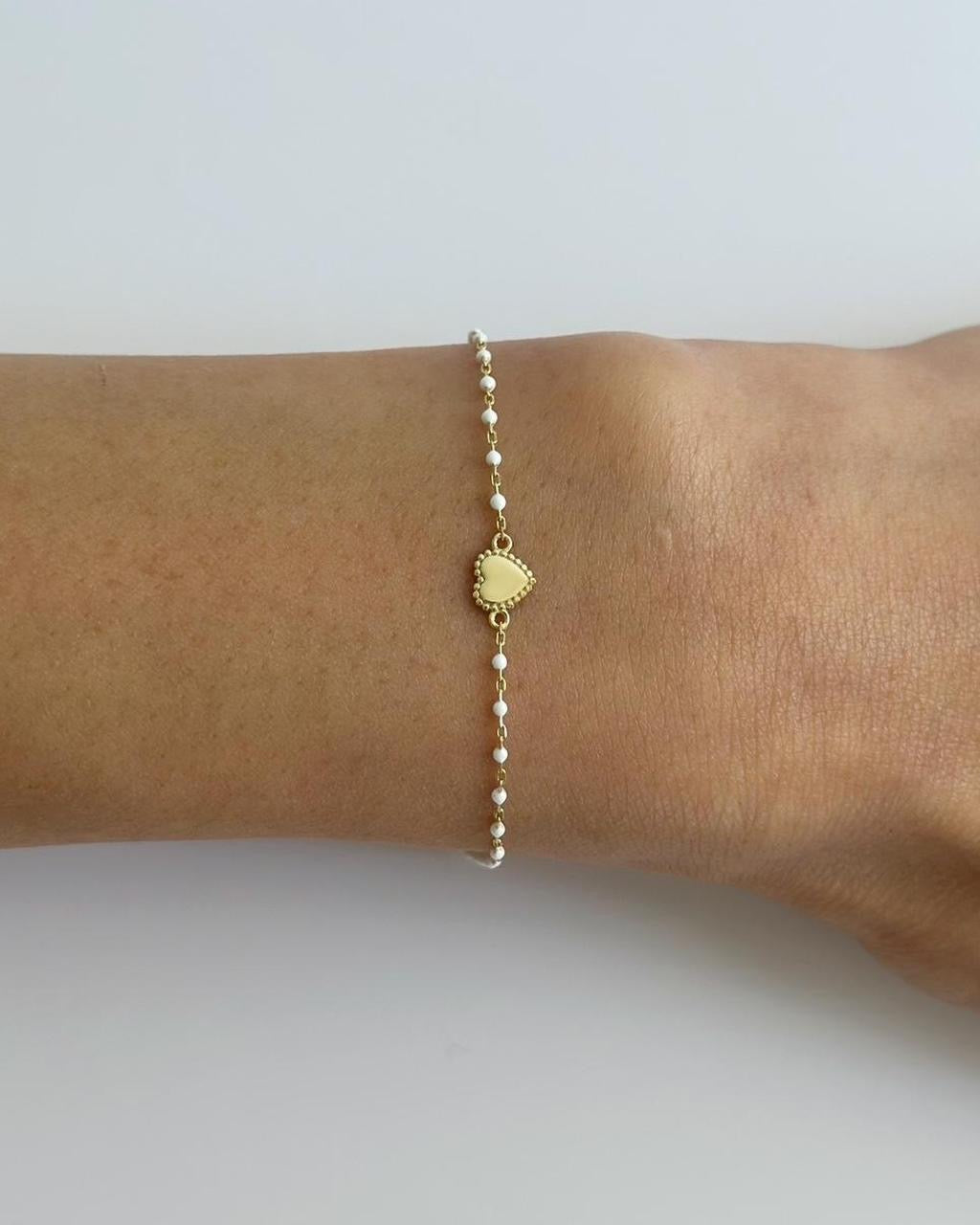 Heart Enamel Bracelet